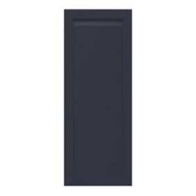 GoodHome Garcinia Matt Navy blue Integrated handle shaker 70:30 Larder Cabinet door (W)500mm (H)1287mm (T)20mm