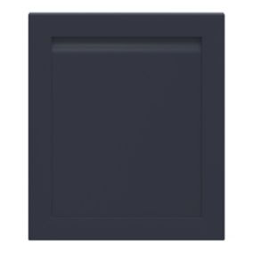GoodHome Garcinia Matt Navy blue Integrated handle shaker Appliance Cabinet door (W)600mm (H)687mm (T)20mm