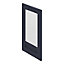 GoodHome Garcinia Matt Navy blue Integrated handle shaker Glazed Cabinet door (W)500mm (H)715mm (T)20mm