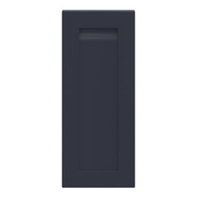 GoodHome Garcinia Matt Navy blue Integrated handle shaker Highline Cabinet door (W)300mm (H)715mm (T)20mm