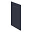GoodHome Garcinia Matt Navy blue Integrated handle shaker Highline Cabinet door (W)400mm (H)715mm (T)20mm