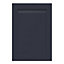 GoodHome Garcinia Matt Navy blue Integrated handle shaker Highline Cabinet door (W)500mm (H)715mm (T)20mm