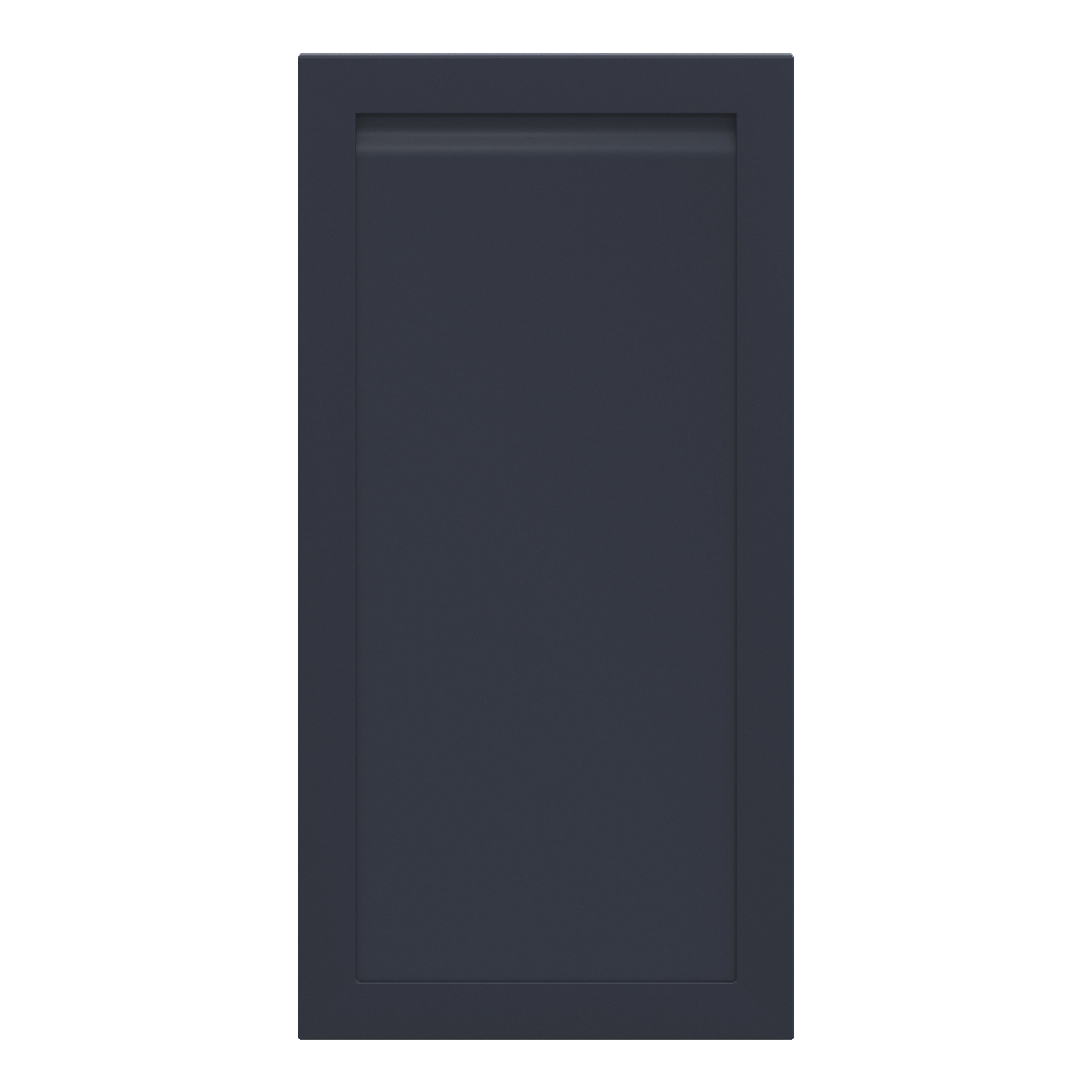 GoodHome Garcinia Matt Navy blue Integrated handle shaker Larder/Fridge Cabinet door (W)600mm (H)1181mm (T)20mm