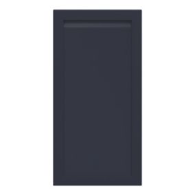 GoodHome Garcinia Matt Navy blue Integrated handle shaker Larder/Fridge Cabinet door (W)600mm (H)1181mm (T)20mm