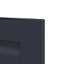GoodHome Garcinia Matt Navy blue Integrated handle shaker Tall appliance Cabinet door (W)600mm (H)633mm (T)20mm
