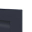 GoodHome Garcinia Matt Navy blue Integrated handle shaker Tall appliance Cabinet door (W)600mm (H)723mm (T)20mm