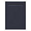 GoodHome Garcinia Matt Navy blue Integrated handle shaker Tall appliance Cabinet door (W)600mm (H)806mm (T)20mm