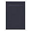 GoodHome Garcinia Matt Navy blue Integrated handle shaker Tall appliance Cabinet door (W)600mm (H)867mm (T)20mm