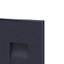 GoodHome Garcinia Matt Navy blue Integrated handle shaker Tall wall Cabinet door (W)150mm (H)895mm (T)20mm
