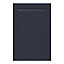 GoodHome Garcinia Matt Navy blue Integrated handle shaker Tall wall Cabinet door (W)600mm (H)895mm (T)20mm