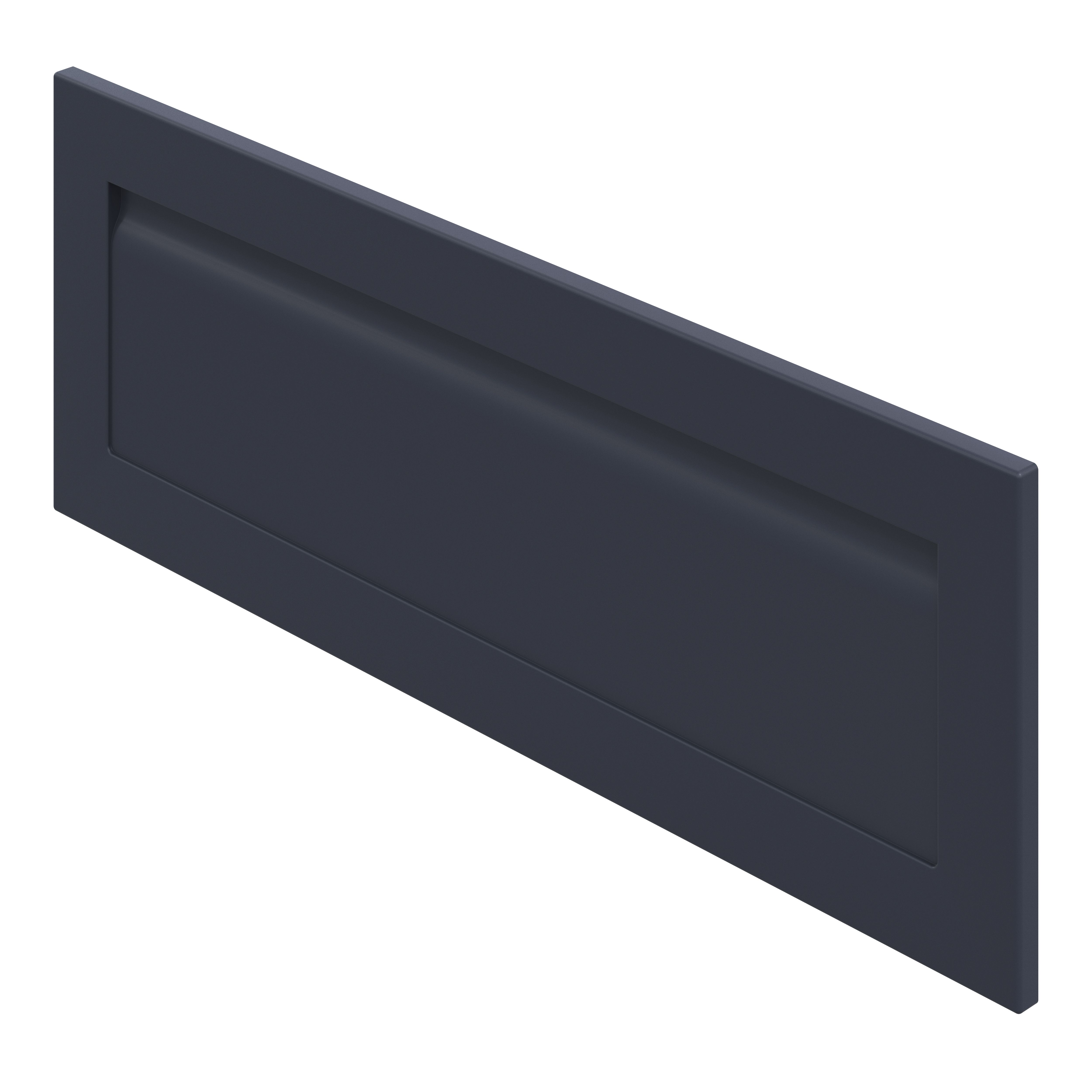 GoodHome Garcinia Matt navy blue Shaker 2 drawer front, bridging door & bi-fold door 1000mm