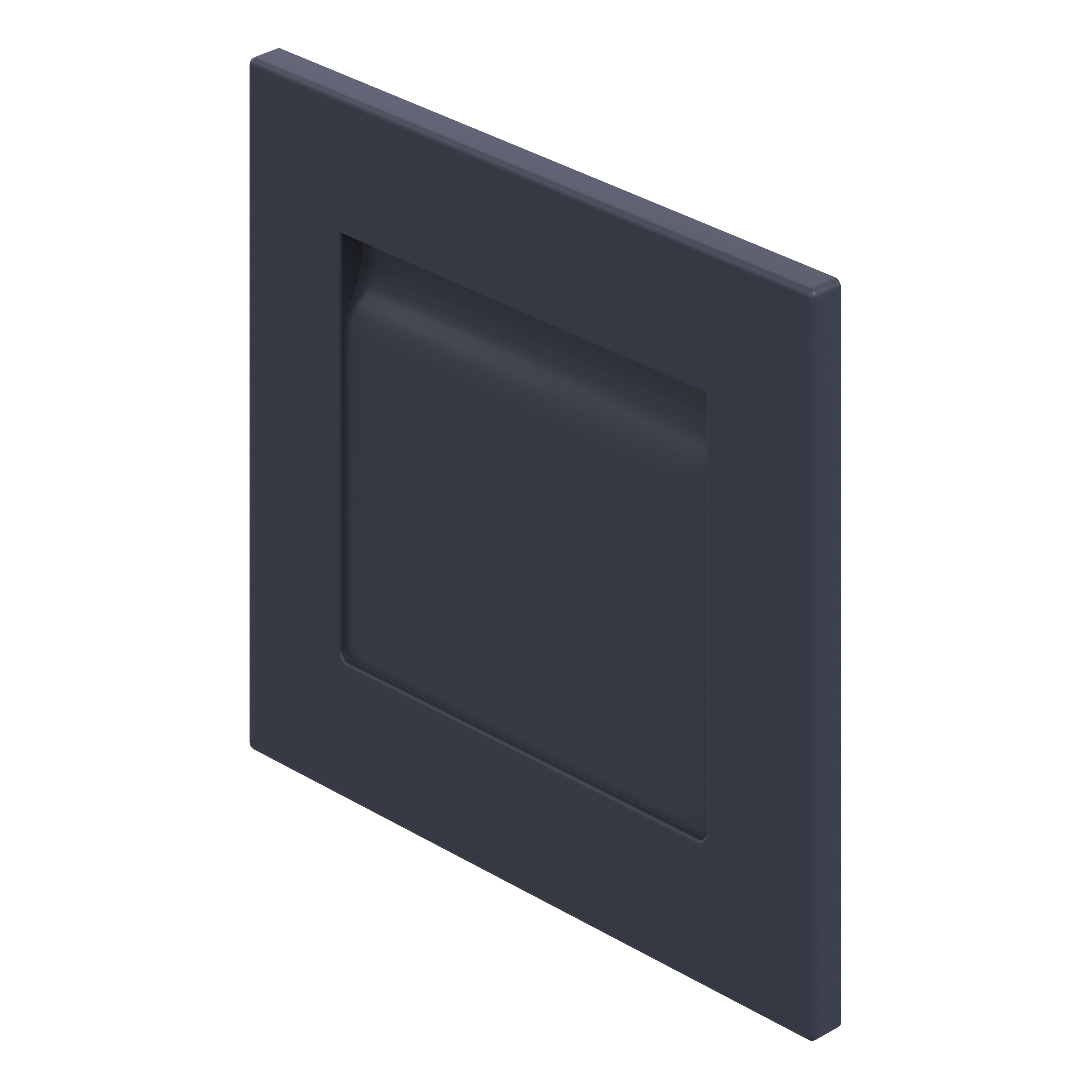 GoodHome Garcinia Matt navy blue Shaker 2 drawer front, bridging door & bi-fold door 400mm
