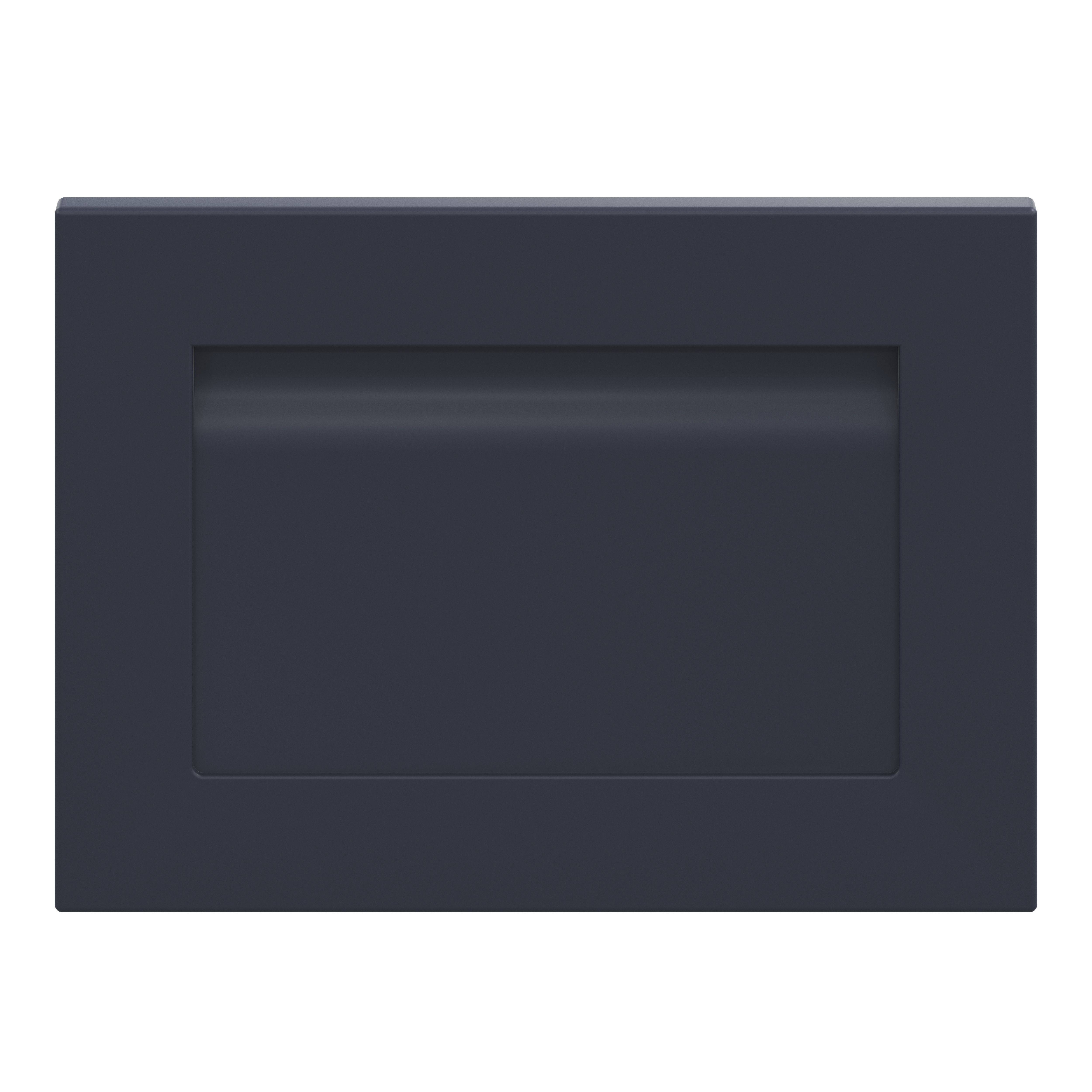 GoodHome Garcinia Matt navy blue Shaker 2 drawer front, bridging door & bi-fold door 500mm