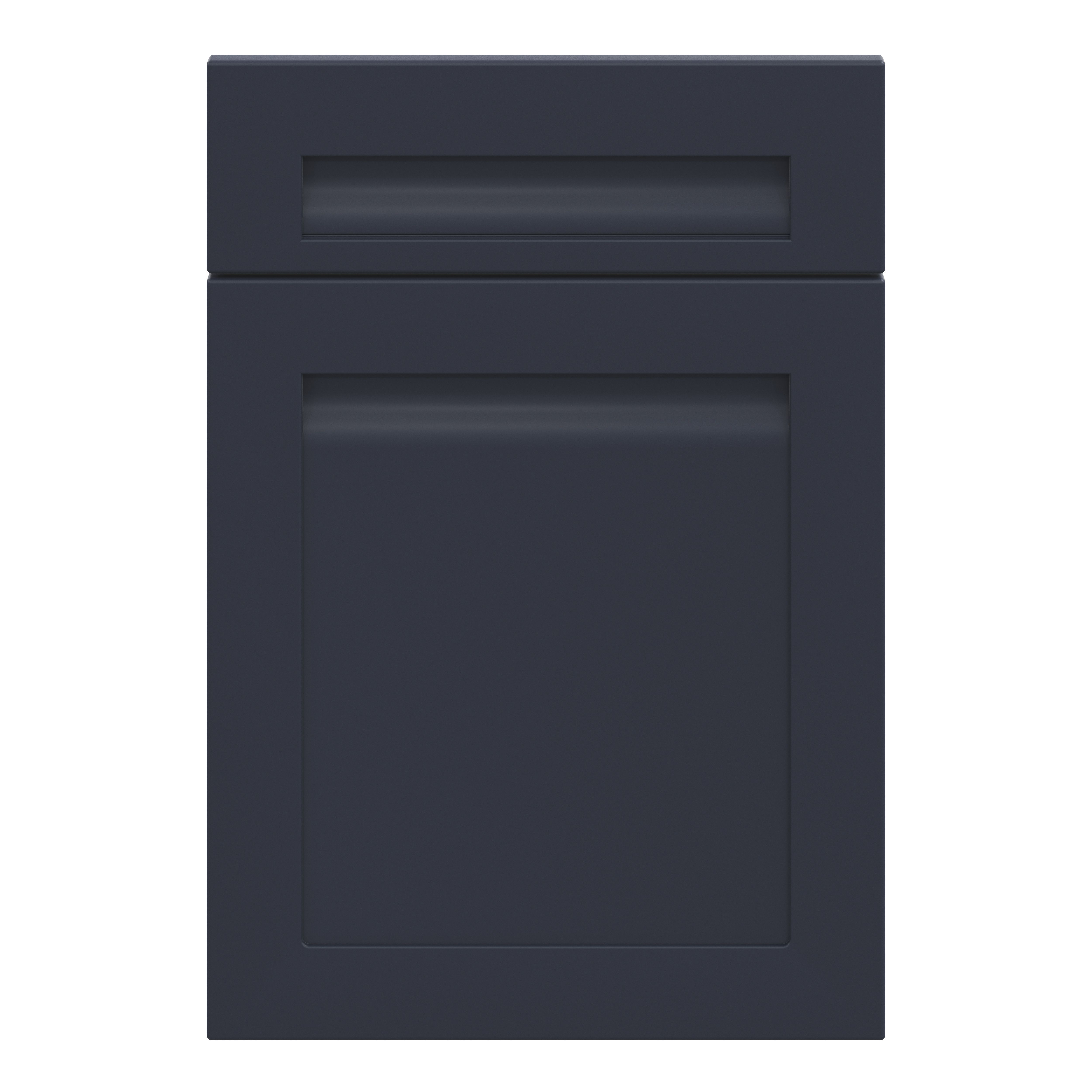 GoodHome Garcinia Matt navy blue Shaker Drawerline door & drawer front 500mm
