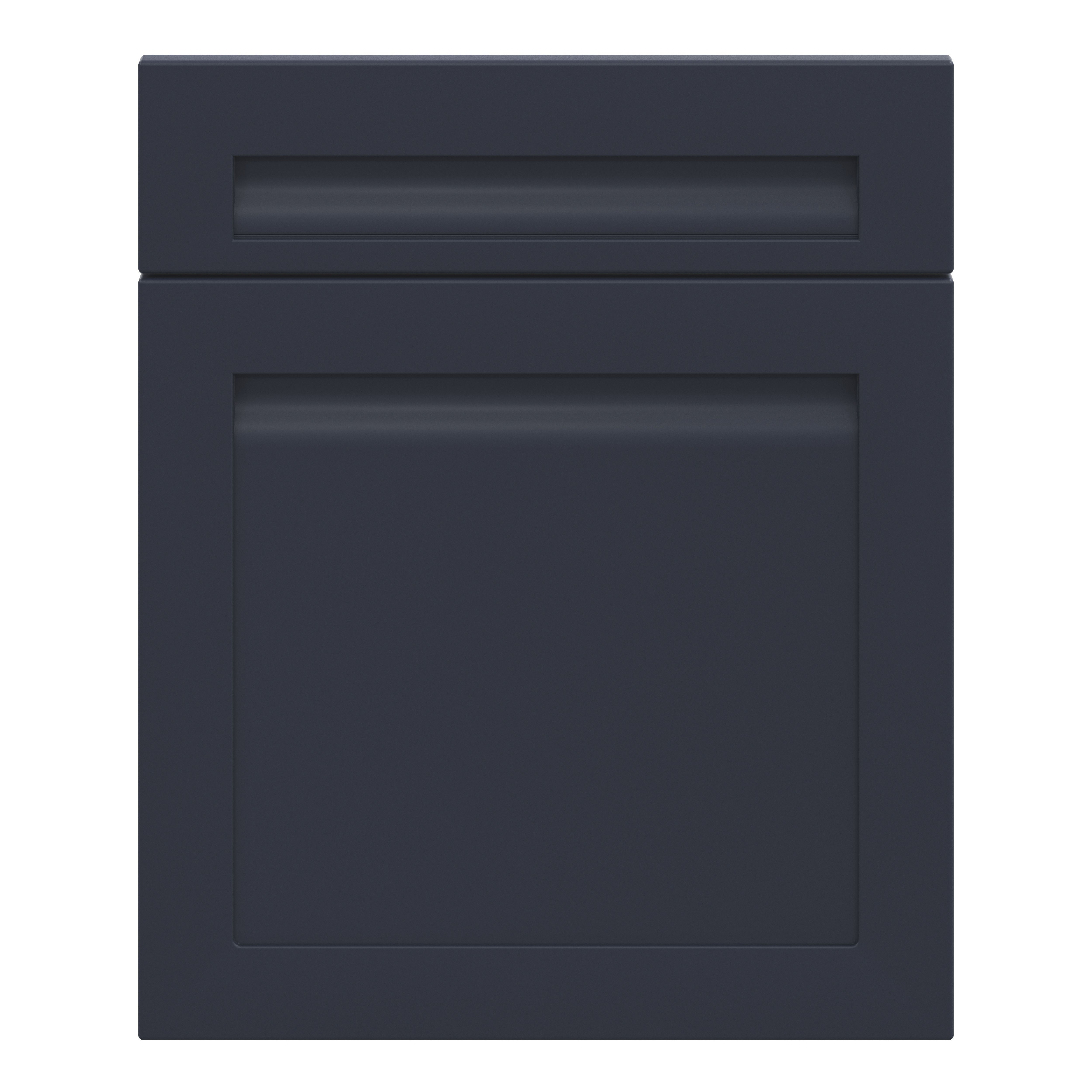 GoodHome Garcinia Matt navy blue Shaker Drawerline door & drawer front 600mm