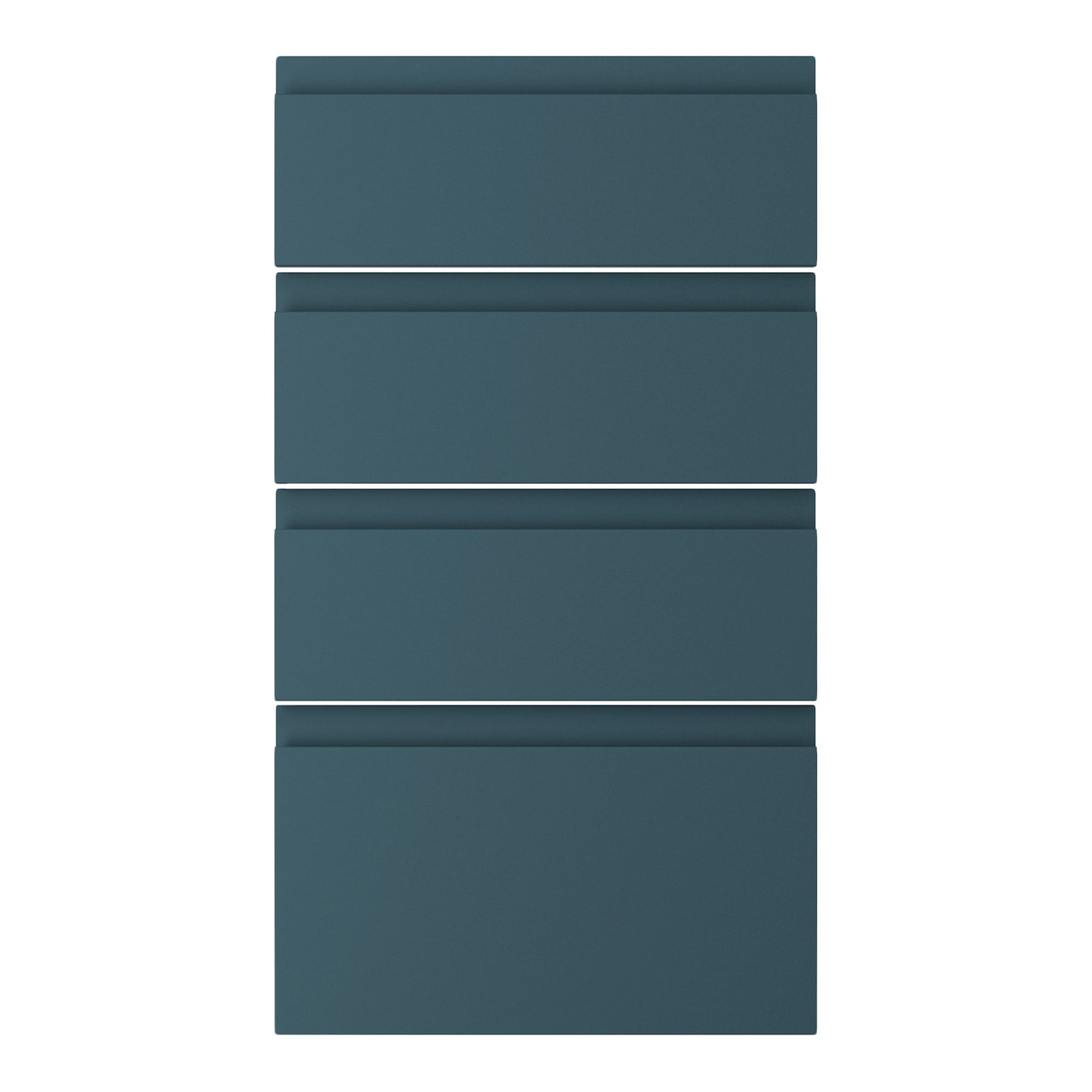 GoodHome Garcinia Matt ocean blue 4 drawer front (H)715mm (W)397mm (T)19mm