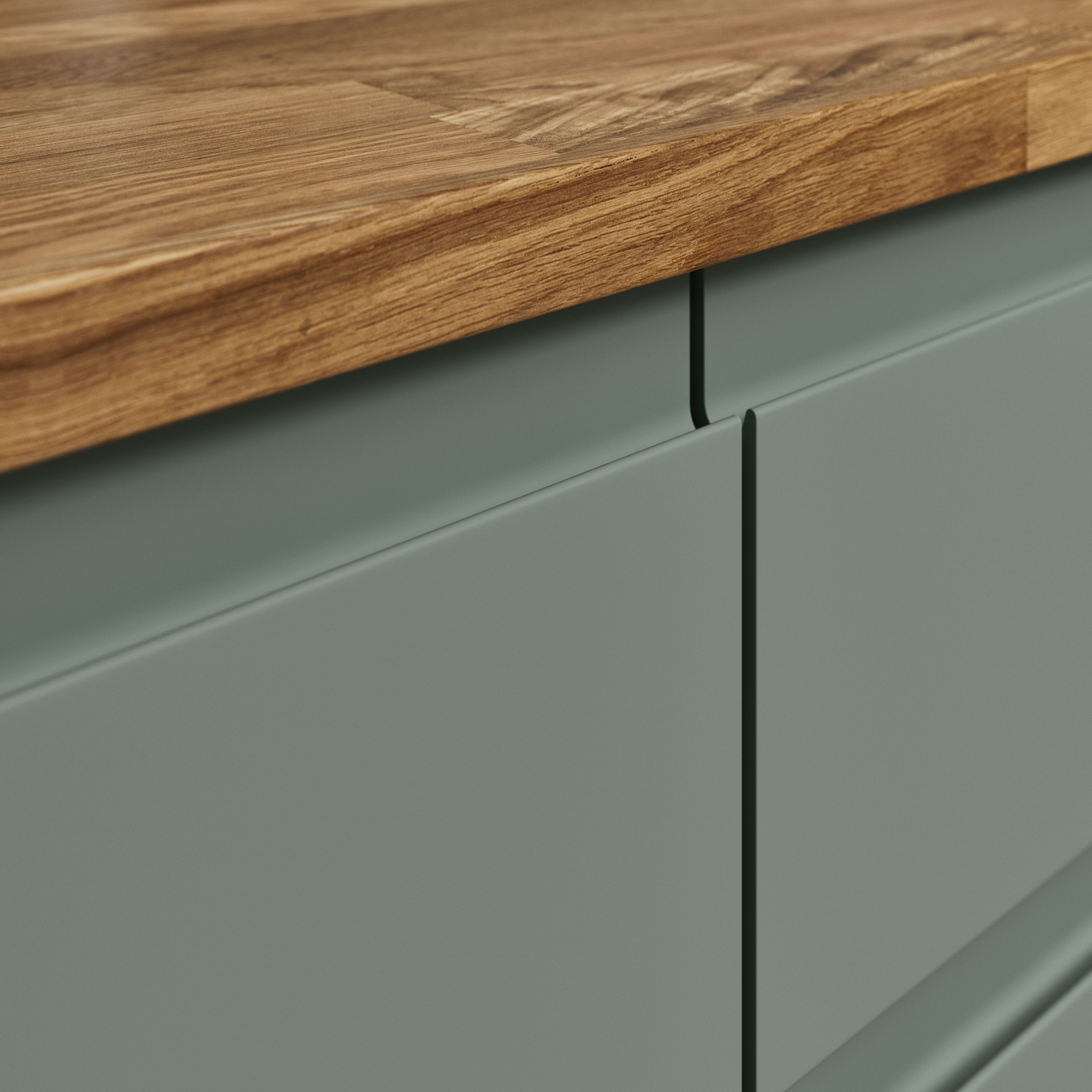 GoodHome Garcinia Matt reed green Highline Cabinet door (W)600mm (H)715mm (T)19mm
