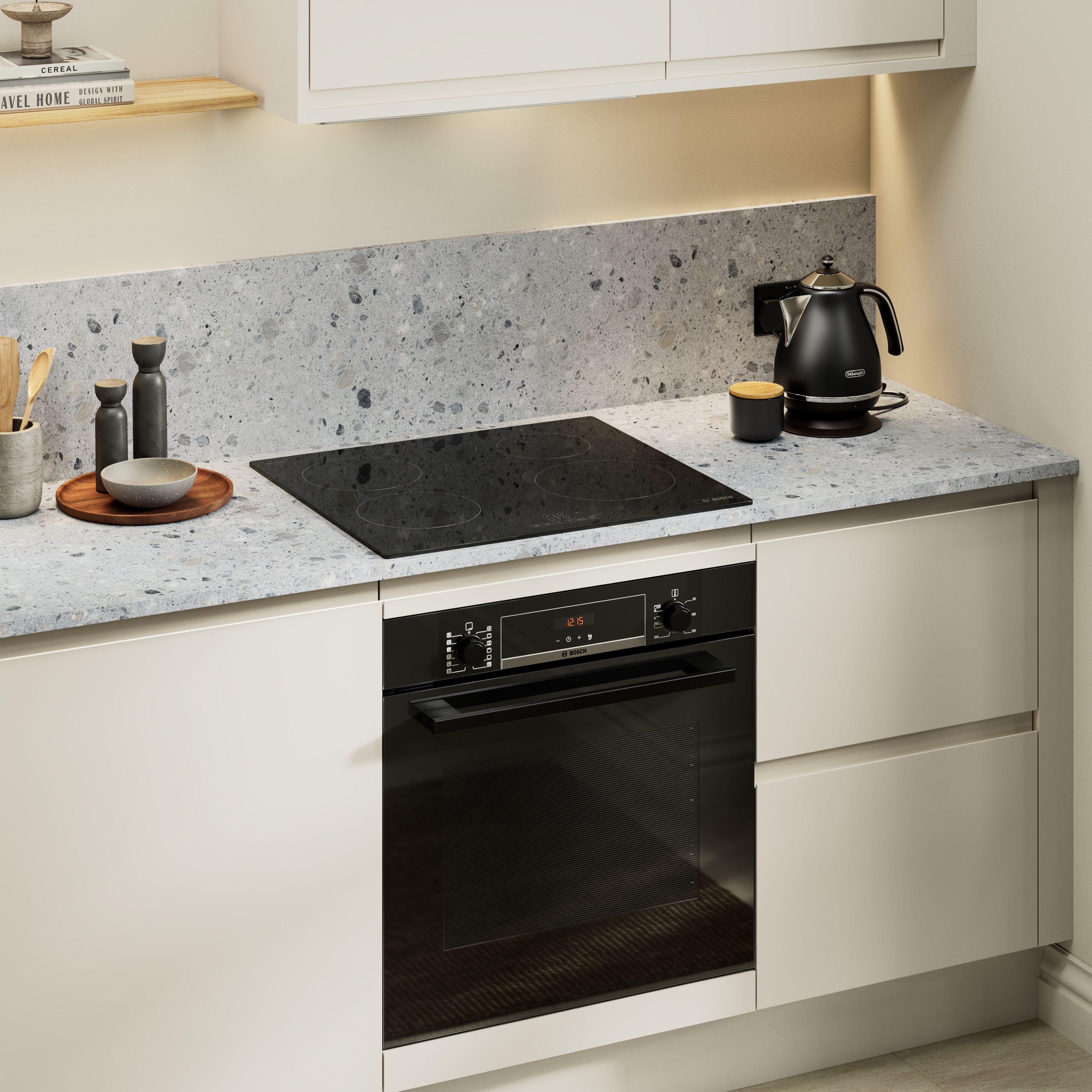 GoodHome Garcinia Matt sandstone Highline Cabinet door (W)500mm (H)715mm (T)19mm