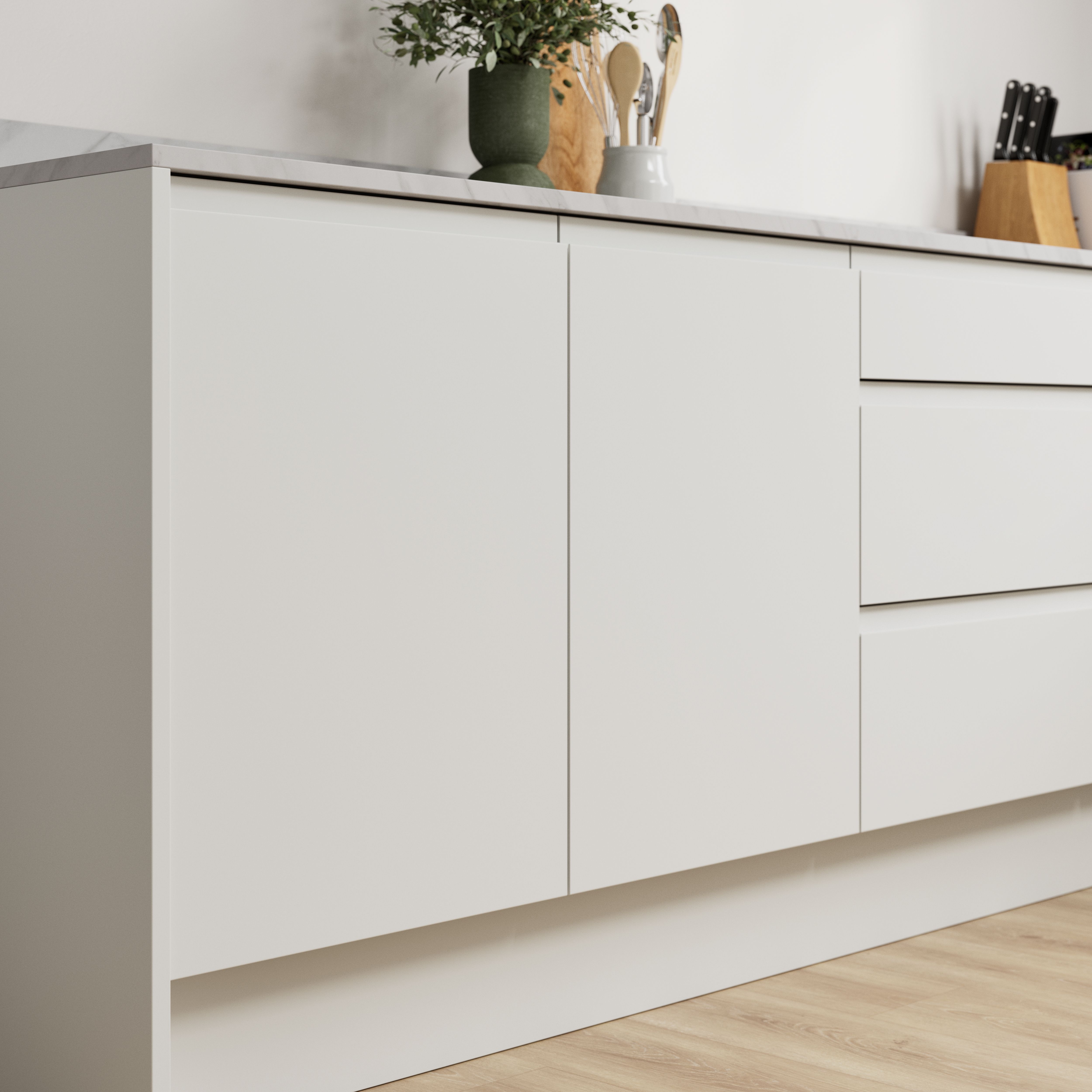 GoodHome Garcinia Matt sandstone Highline Cabinet door (W)500mm (H)715mm (T)19mm