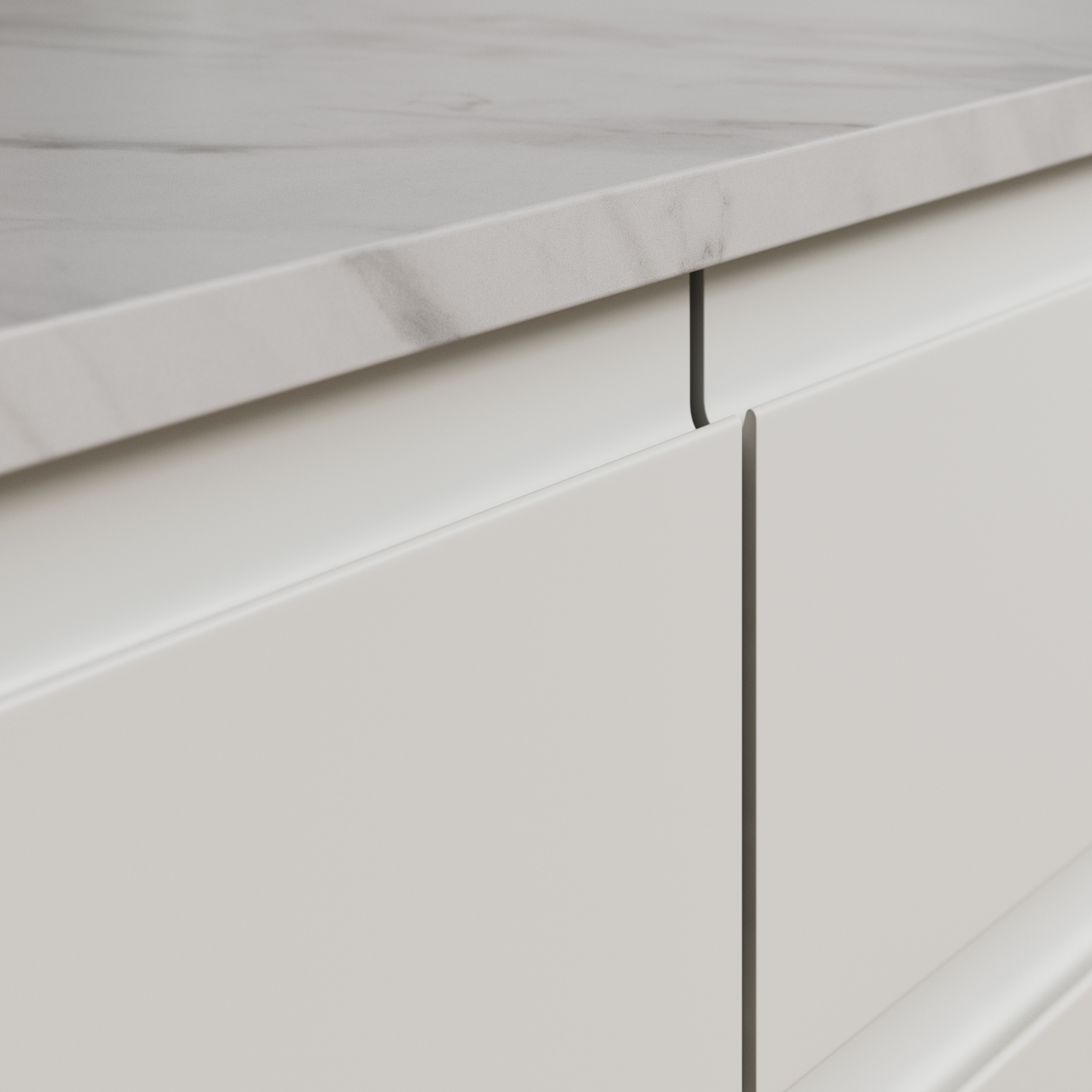 GoodHome Garcinia Matt sandstone Highline Cabinet door (W)500mm (H)715mm (T)19mm