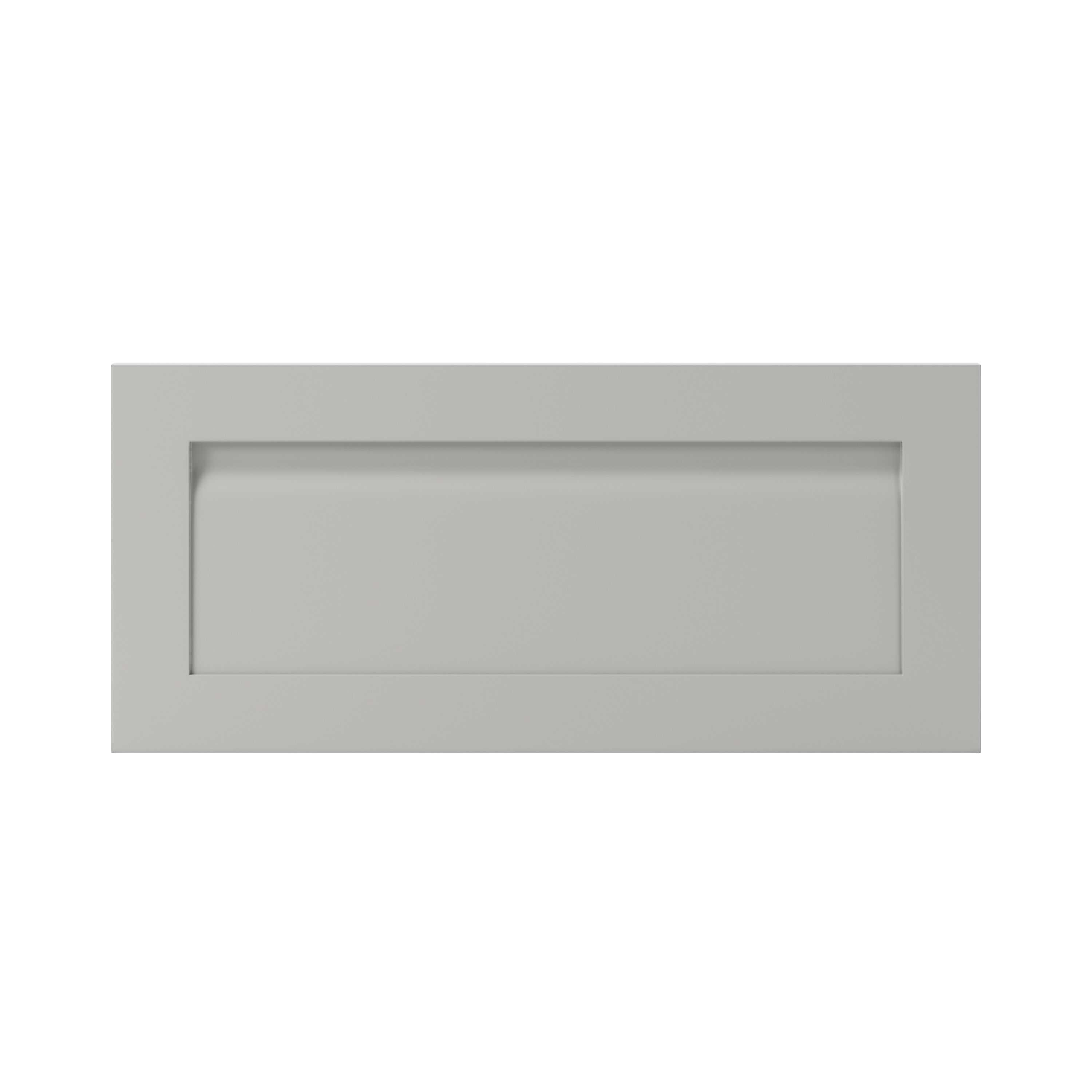 GoodHome Garcinia Matt stone Drawer front, bridging door & bi fold door, (W)800mm (H)356mm (T)20mm