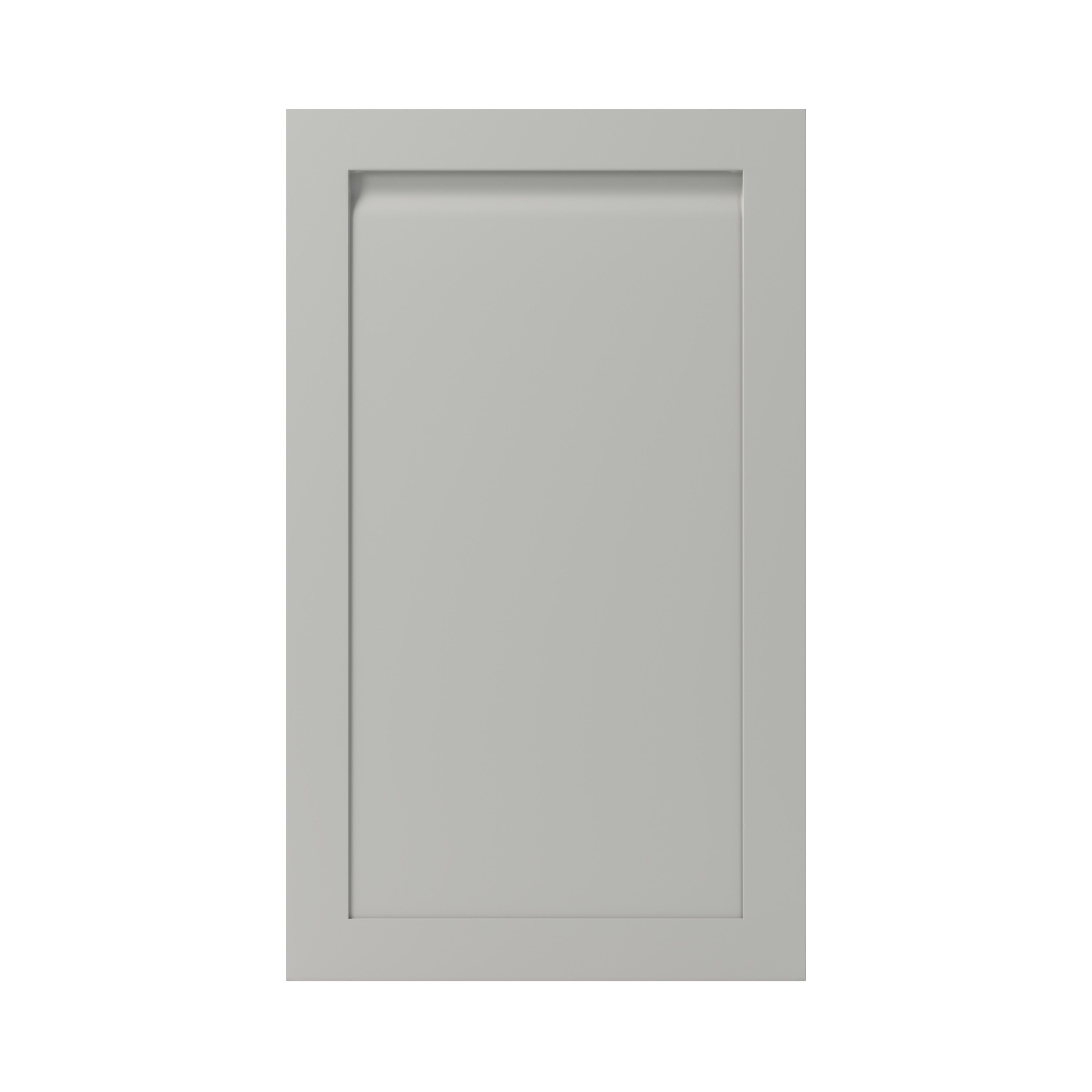 GoodHome Garcinia Matt stone integrated handle shaker 50:50 Larder Cabinet door (W)600mm (H)1001mm (T)20mm