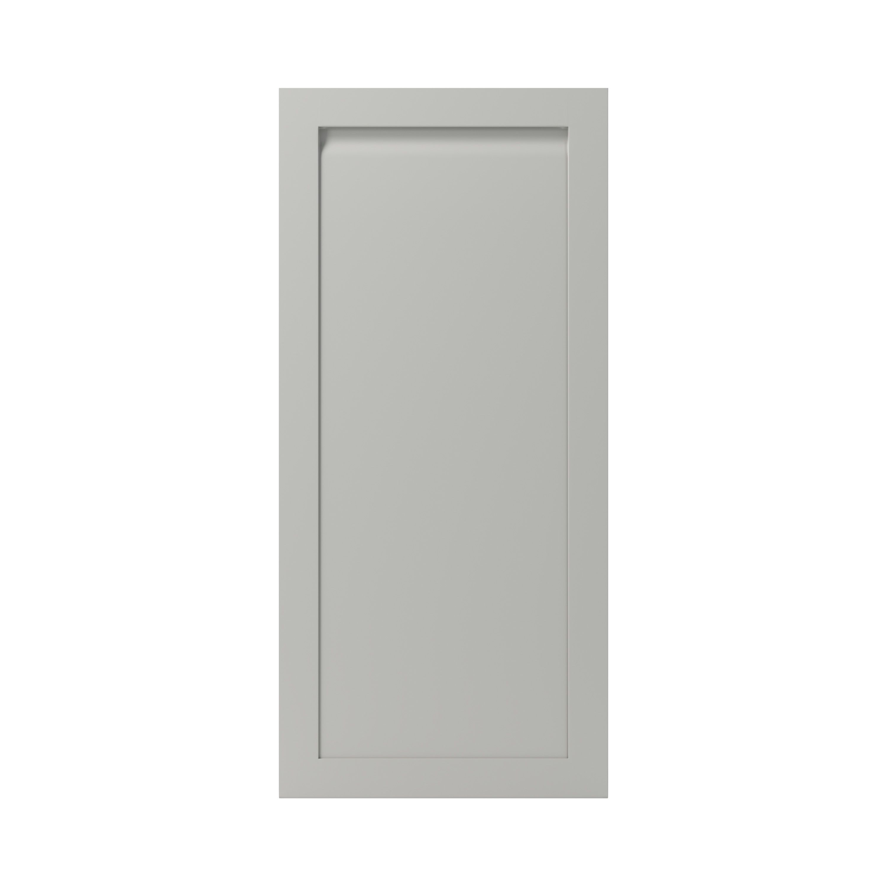 GoodHome Garcinia Matt stone integrated handle shaker 70:30 Larder/Fridge Cabinet door (W)600mm (H)1287mm (T)20mm