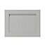 GoodHome Garcinia Matt stone integrated handle shaker Appliance Cabinet door (W)600mm (H)453mm (T)20mm