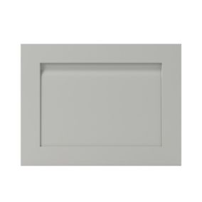 GoodHome Garcinia Matt stone integrated handle shaker Appliance Cabinet door (W)600mm (H)453mm (T)20mm