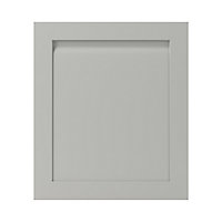 GoodHome Garcinia Matt stone integrated handle shaker Appliance Cabinet door (W)600mm (H)687mm (T)20mm
