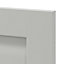 GoodHome Garcinia Matt stone integrated handle shaker Appliance Cabinet door (W)600mm (H)687mm (T)20mm