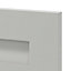 GoodHome Garcinia Matt stone integrated handle shaker Drawer front (W)500mm, Pack of 3
