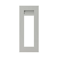 GoodHome Garcinia Matt stone integrated handle shaker Glazed Cabinet door (W)300mm (H)715mm (T)20mm