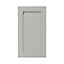 GoodHome Garcinia Matt stone integrated handle shaker Highline Cabinet door (W)400mm (H)715mm (T)20mm