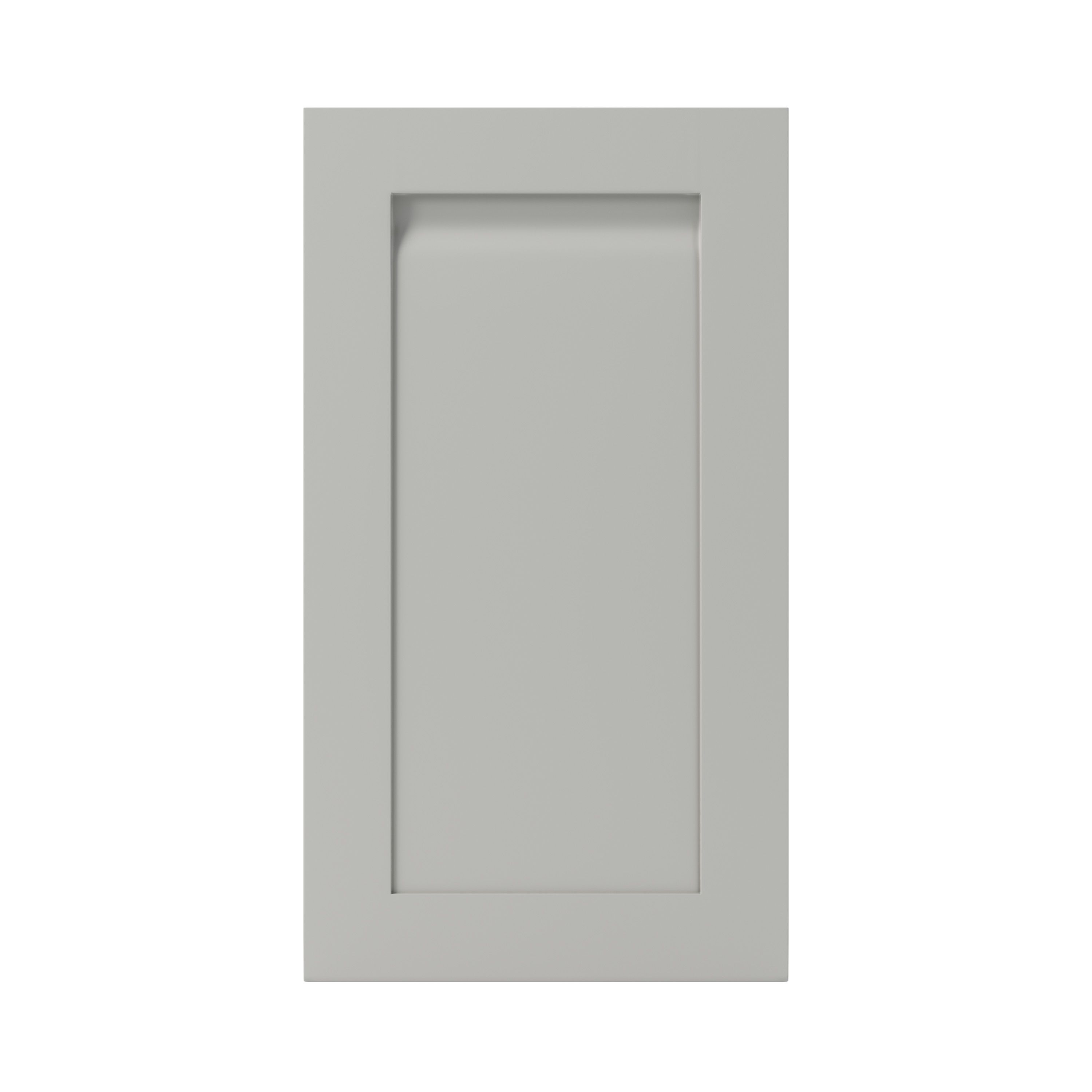 GoodHome Garcinia Matt stone integrated handle shaker Highline Cabinet door (W)450mm (H)715mm (T)20mm