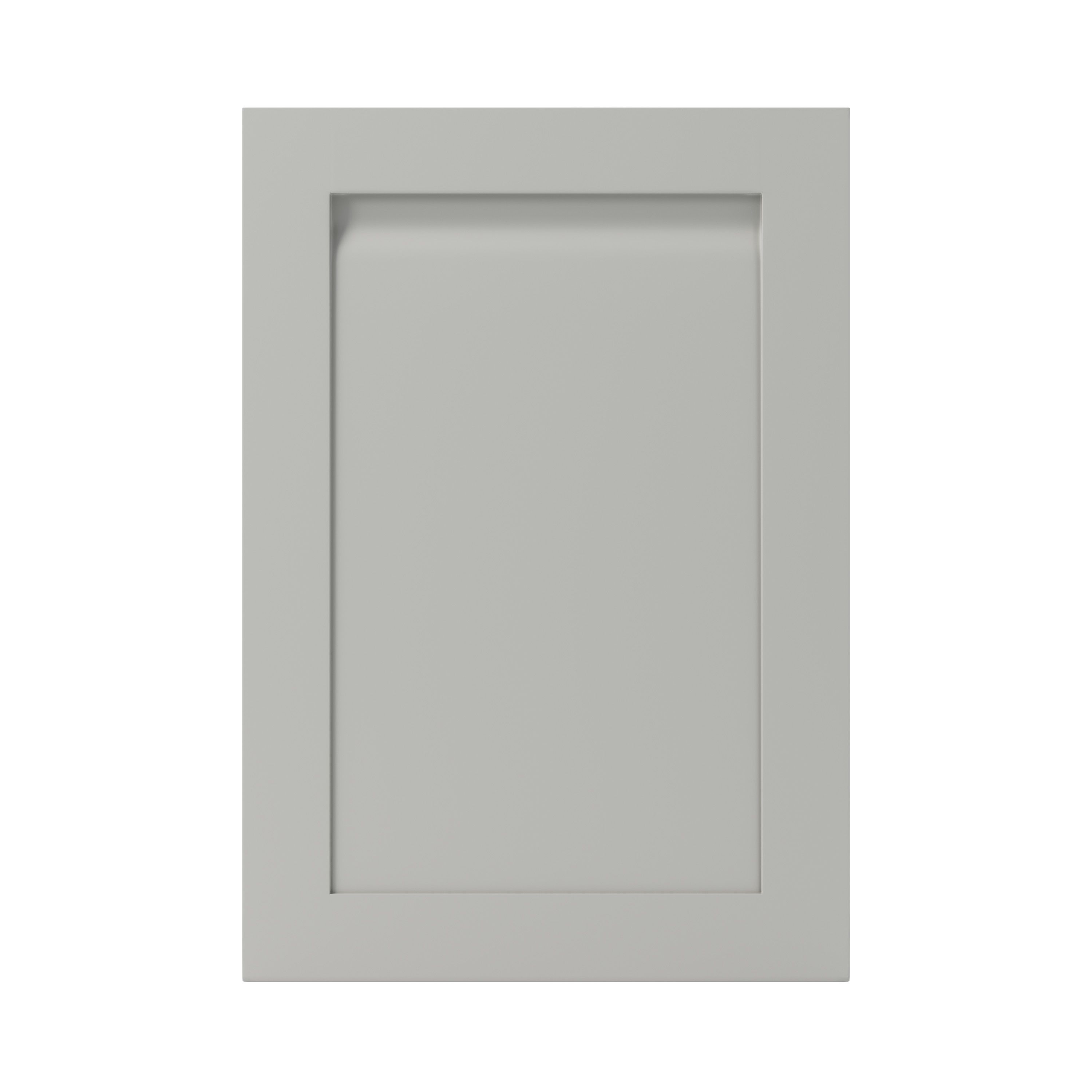GoodHome Garcinia Matt stone integrated handle shaker Highline Cabinet door (W)500mm (H)715mm (T)20mm