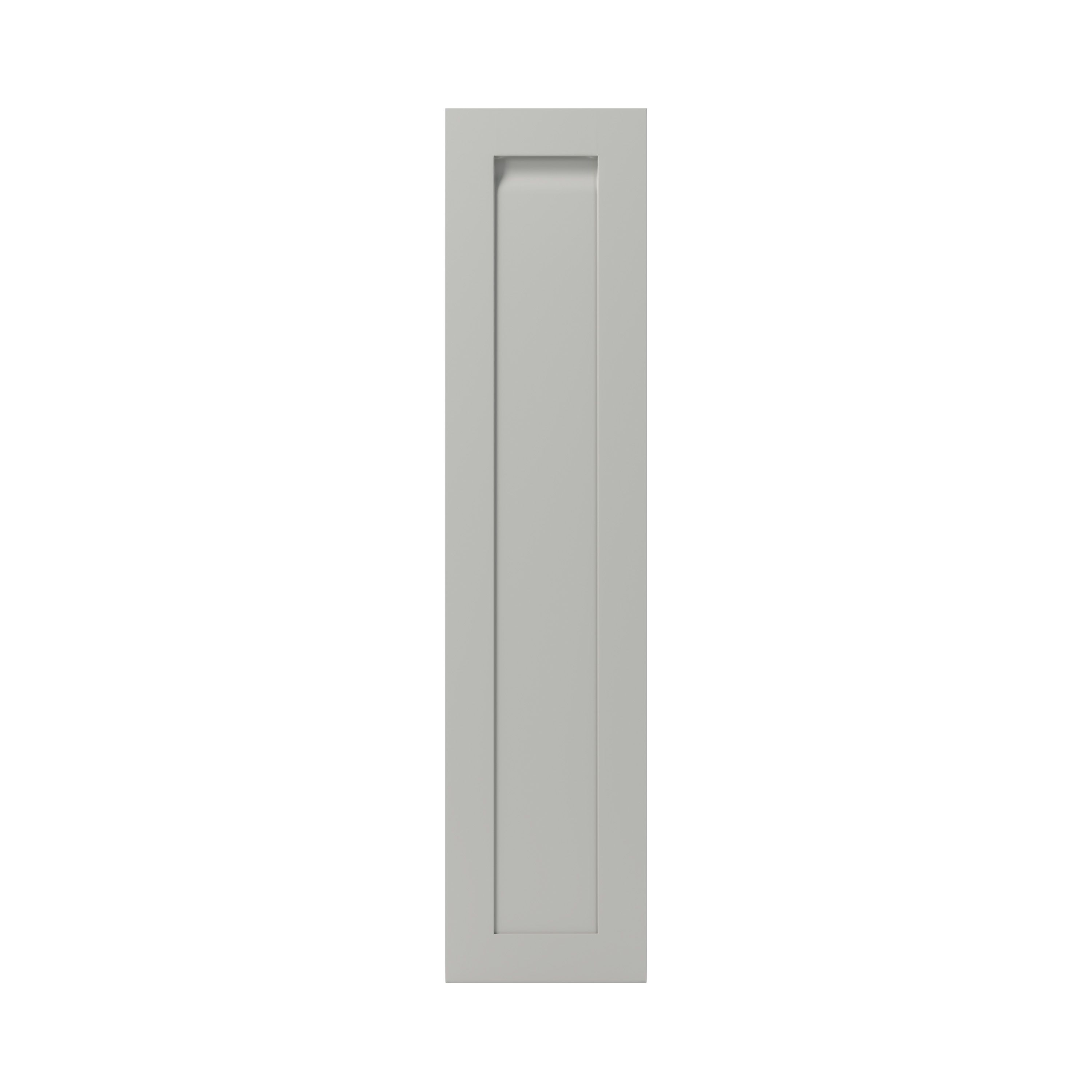 GoodHome Garcinia Matt stone integrated handle shaker Larder Cabinet door (W)300mm (H)1287mm (T)20mm