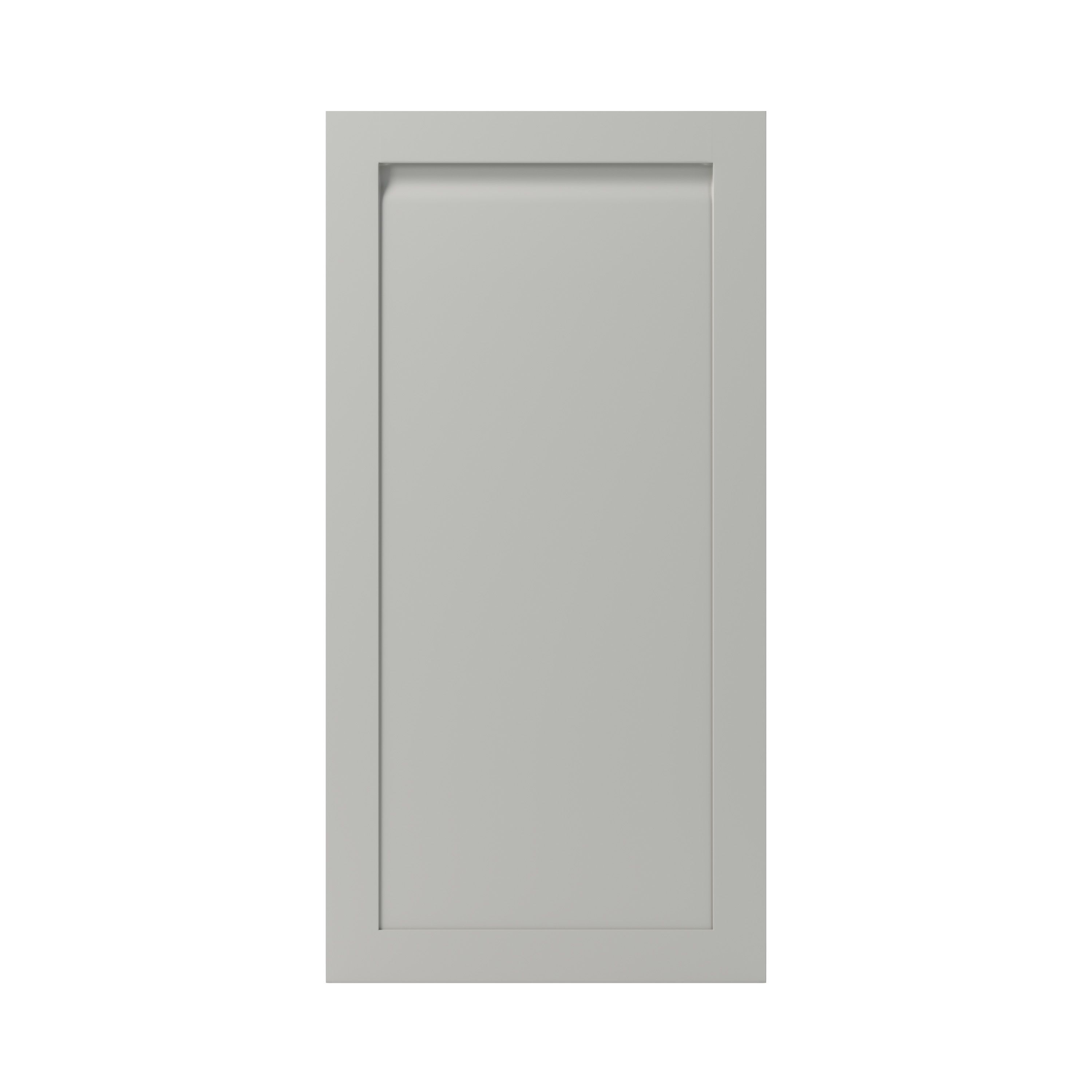 GoodHome Garcinia Matt stone integrated handle shaker Larder/Fridge Cabinet door (W)600mm (H)1181mm (T)20mm