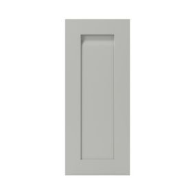 GoodHome Garcinia Matt stone integrated handle shaker Matt grey Highline Cabinet door (W)300mm (H)715mm (T)20mm