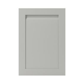 GoodHome Garcinia Matt stone integrated handle shaker Matt grey Highline Cabinet door (W)500mm (H)715mm (T)20mm