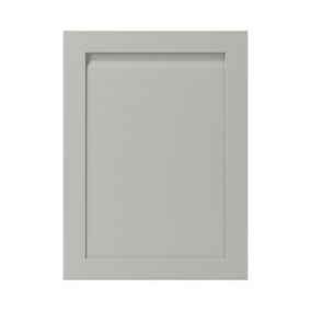 GoodHome Garcinia Matt stone integrated handle shaker Matt grey Tall appliance Cabinet door (W)600mm (H)806mm (T)20mm