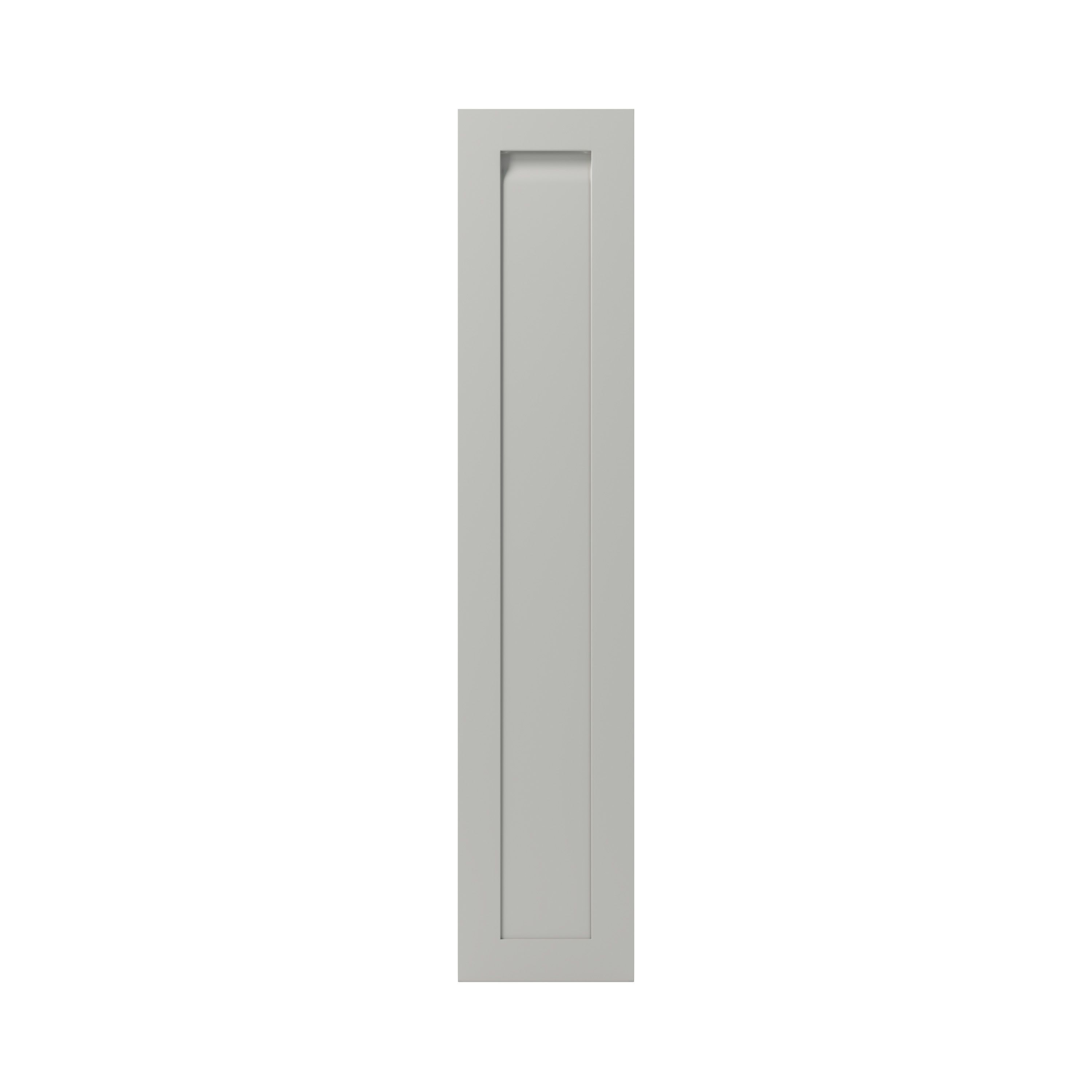 GoodHome Garcinia Matt stone integrated handle shaker Tall larder Cabinet door (W)300mm (H)1467mm (T)20mm