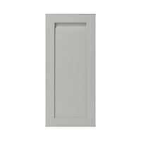GoodHome Garcinia Matt stone integrated handle shaker Tall wall Cabinet door (W)400mm (H)895mm (T)20mm