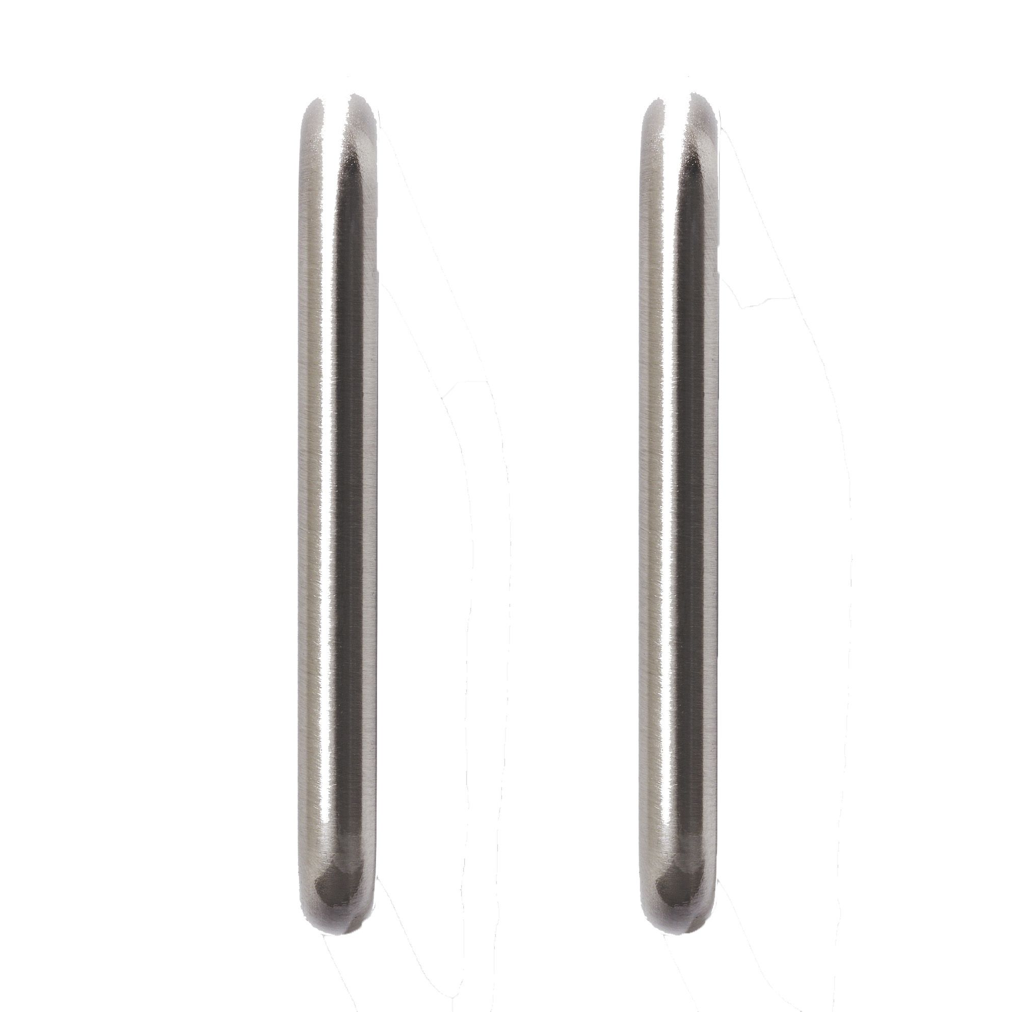 GoodHome Gen Nickel effect Kitchen cabinets Handle (L)10.6cm, Pack of 2