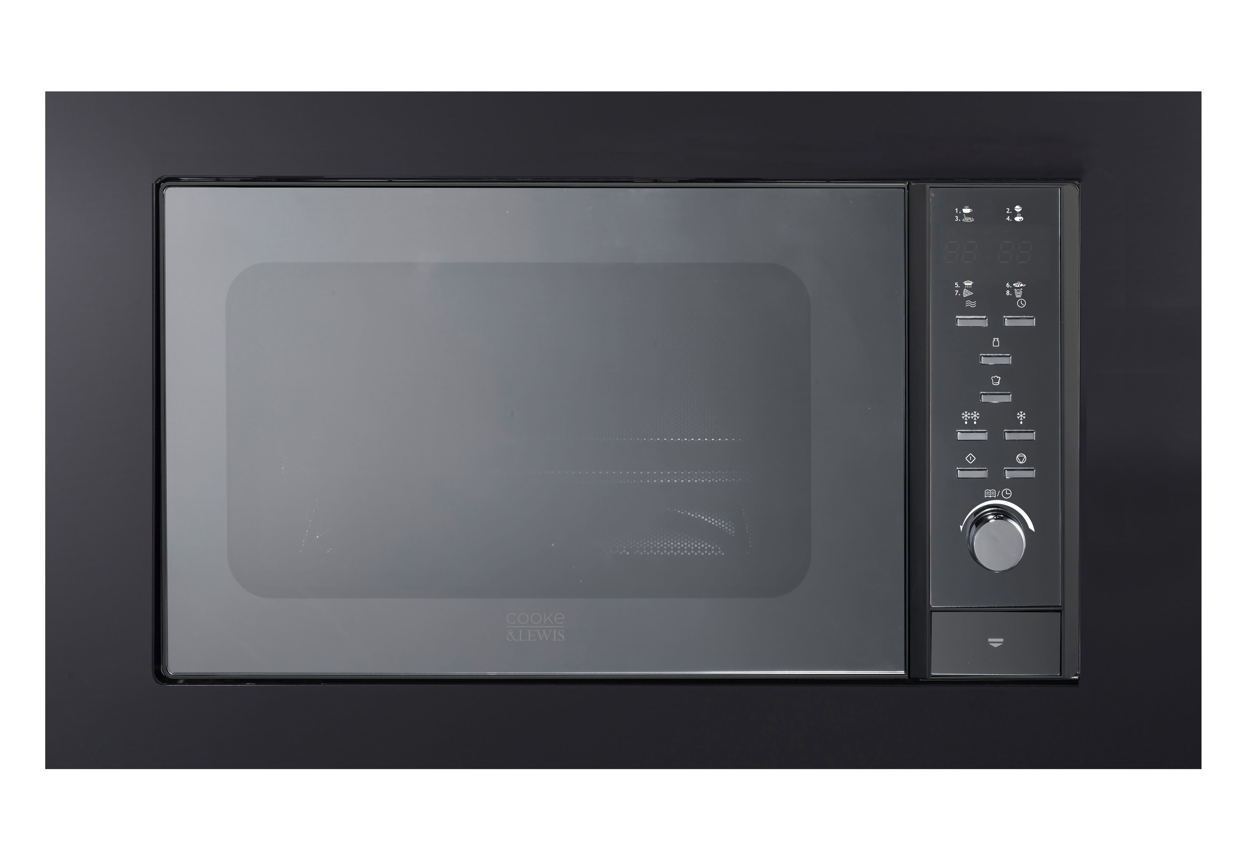 GoodHome GHBIMW25UK 25L Built-in Microwave - Mirrored black