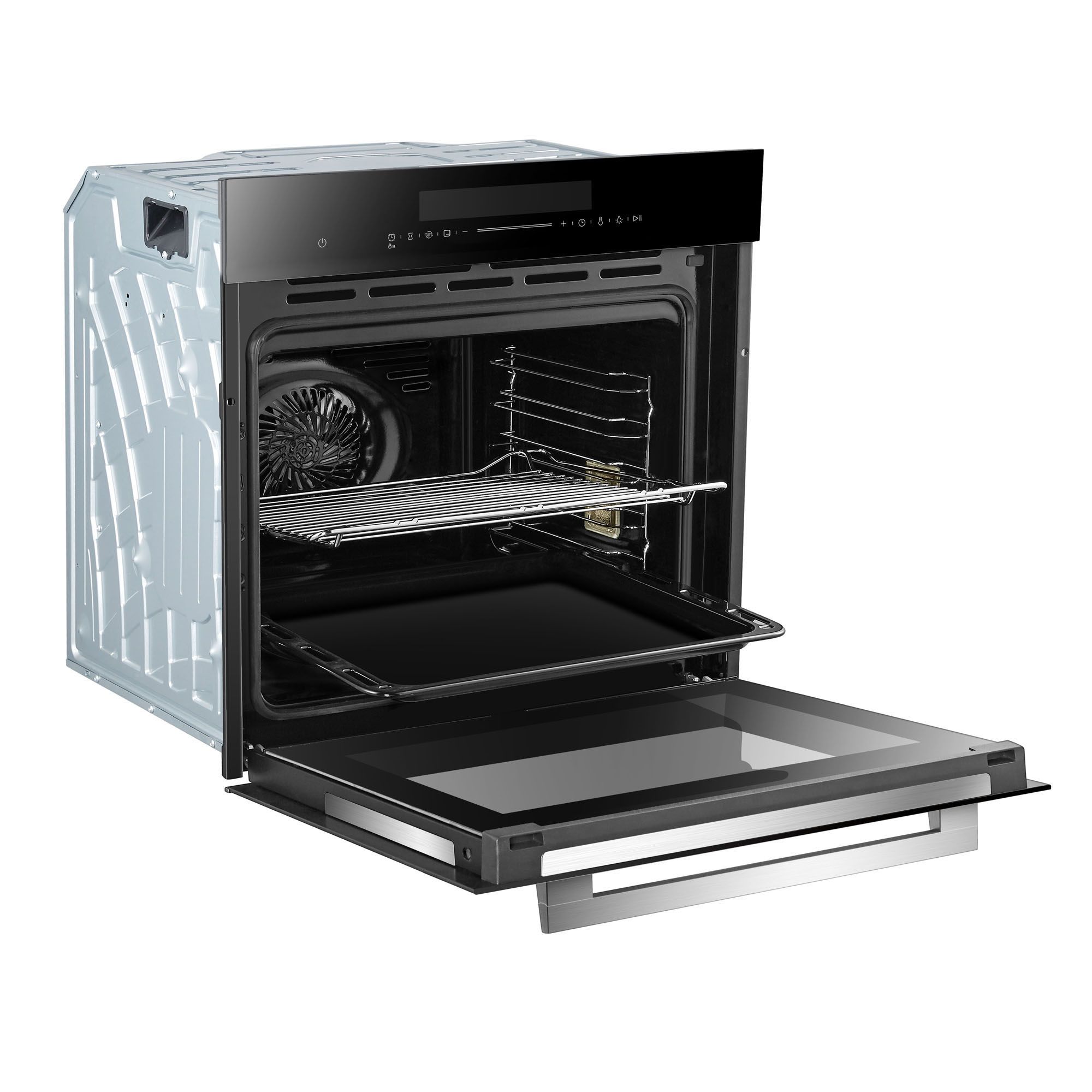GoodHome GHMOVTC72 Built-in Single Multifunction Oven - Black