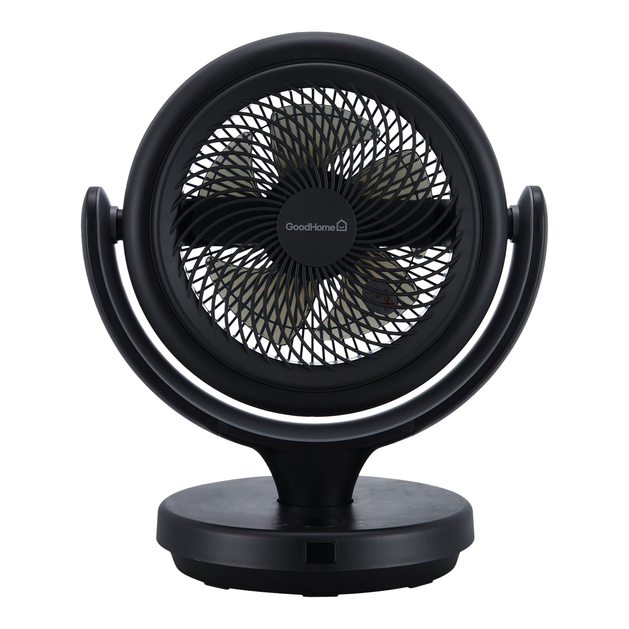 GoodHome GHODF20-BKDC Black 8" 24W Remote controlled Table fan