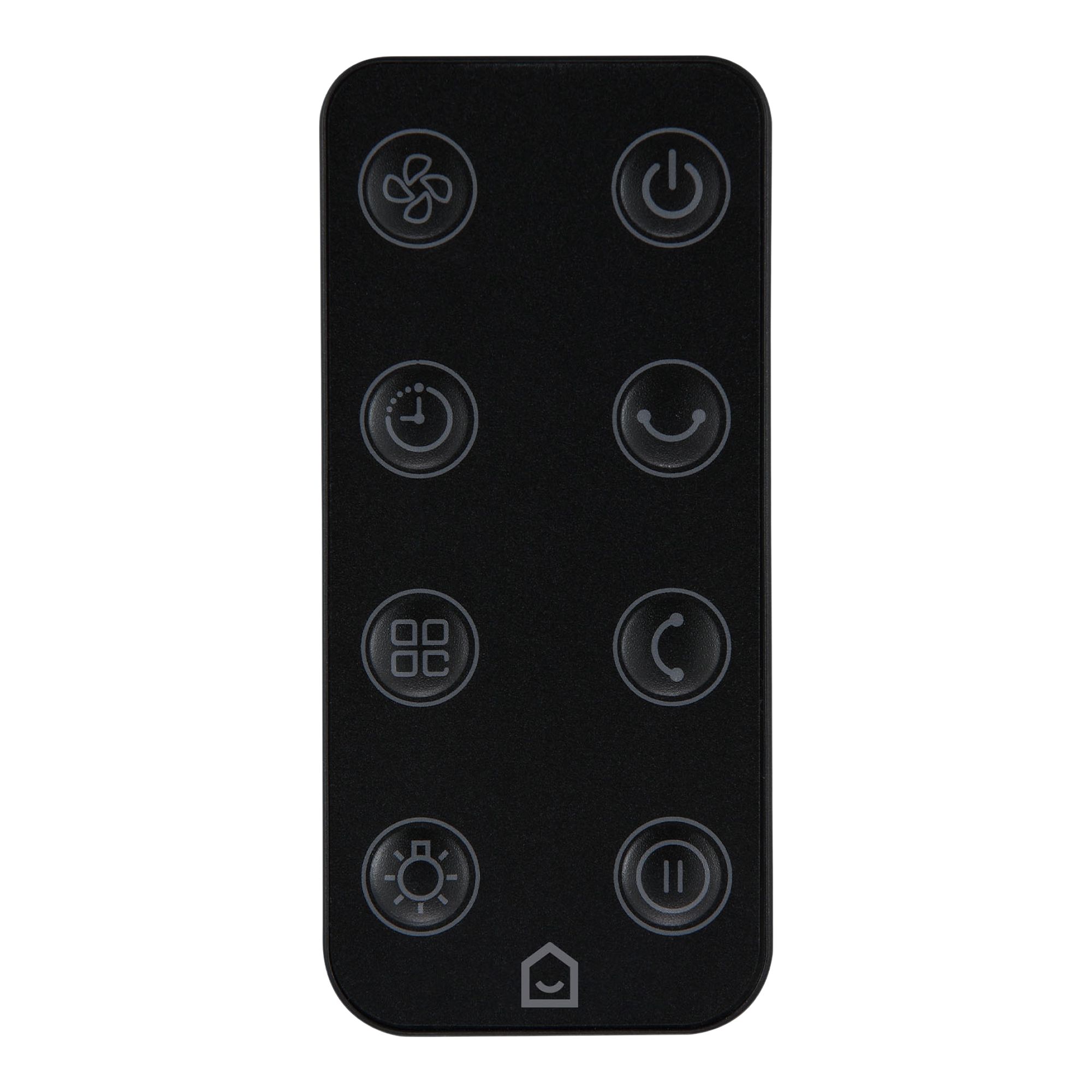 GoodHome GHODF20-BKDC Black 8" 24W Remote controlled Table fan