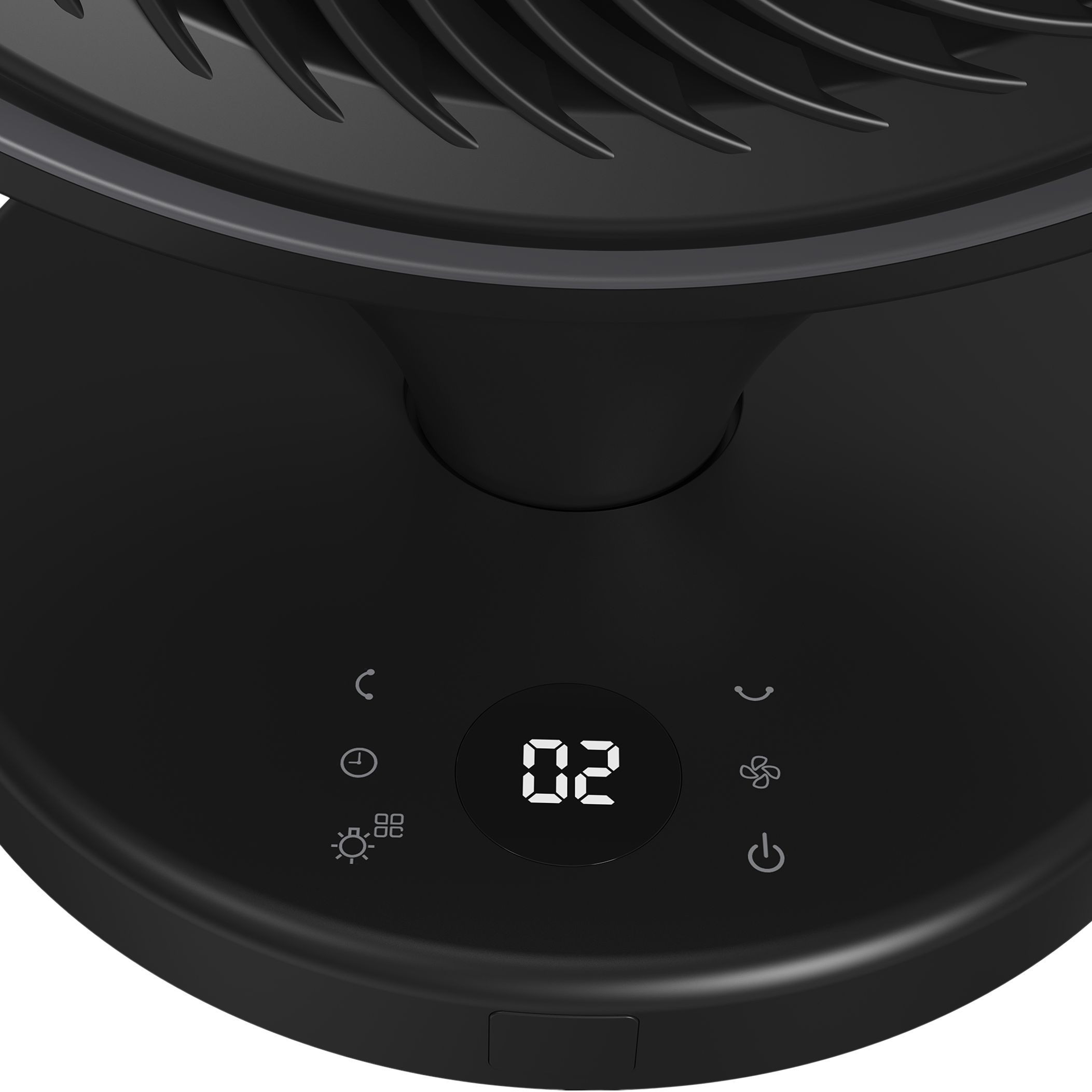 GoodHome GHODF20-BKDC Black 8" 24W Remote controlled Table fan
