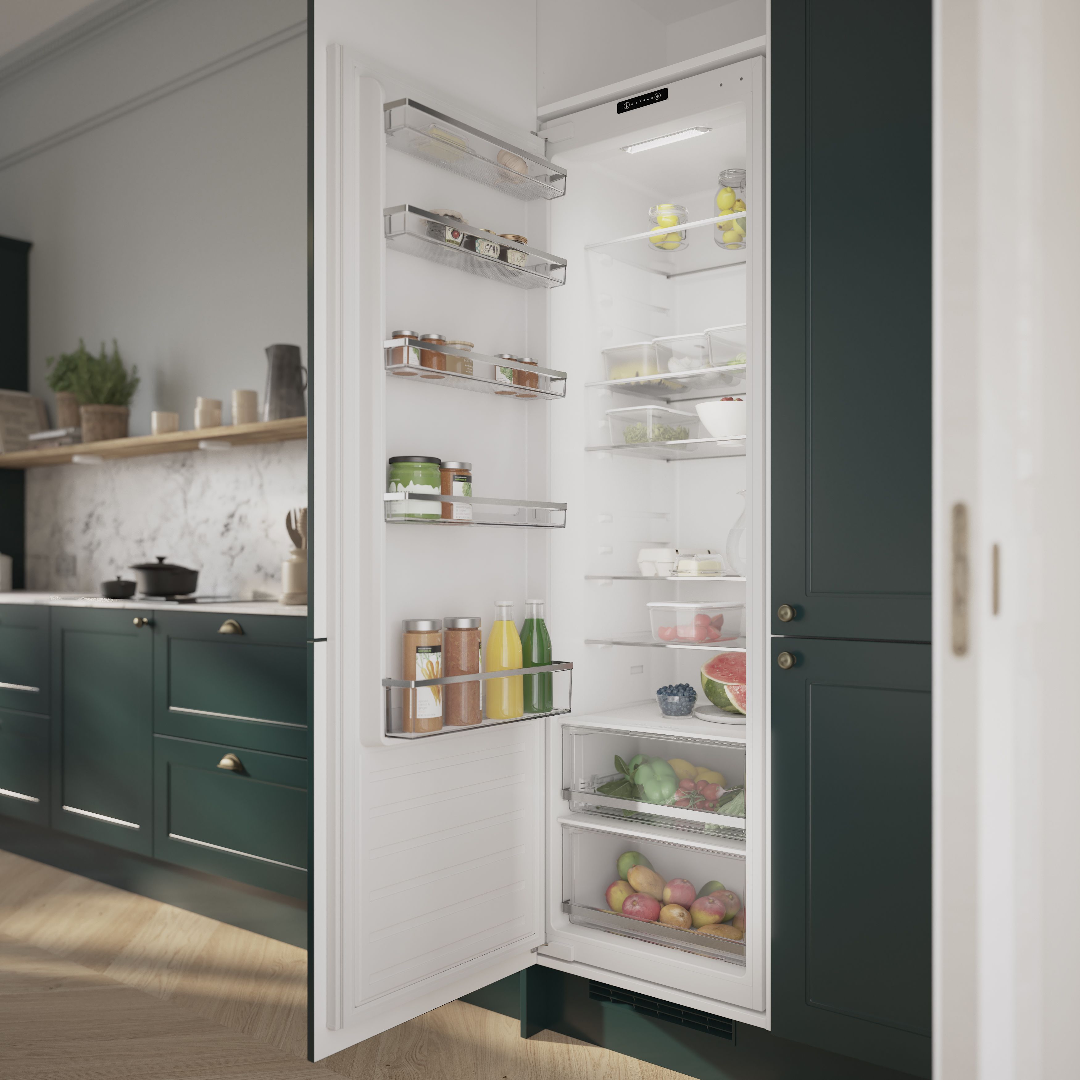 Full height deals integrated fridge freezer